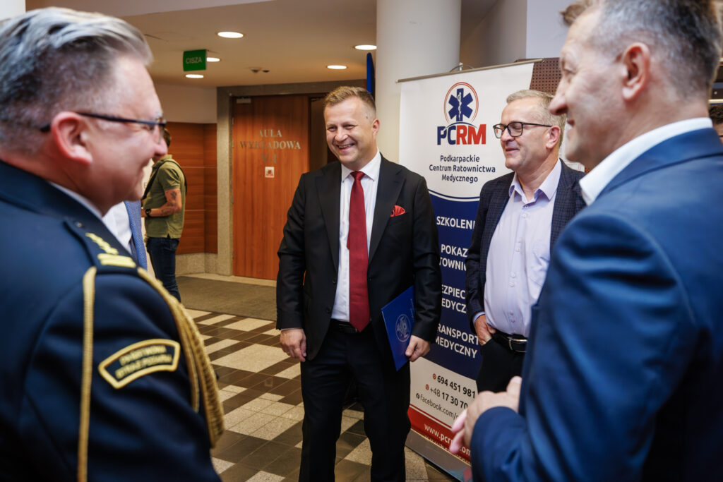 Wiceprezydent Rzeszowa Marcin Deręgowski z gośćmi